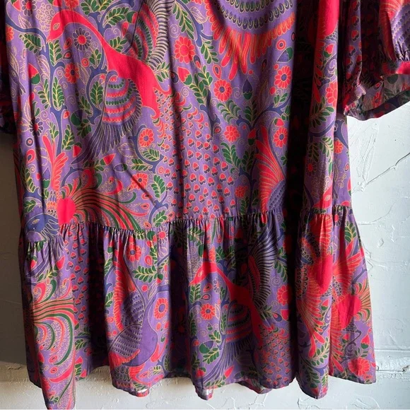 Tuckernuck Peacock Gwyneth 100% Bamboo Dress with Pockets Resortwear Sz M - Picture 12 of 16